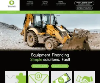 Banleaco.com(Equipment Financing made Simple) Screenshot