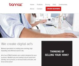 Bannaz.com(HTML5 Banner Design) Screenshot