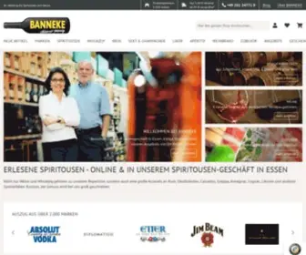 Banneke.com(Handverlesene Spirituosen aus aller Welt) Screenshot