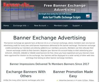 Banner-Clix.com(Banner Exchange Advertising) Screenshot