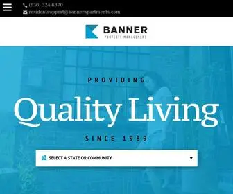 Bannerapartments.com(Banner Property Management) Screenshot