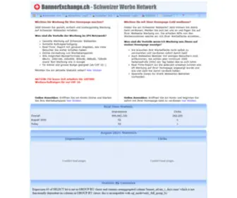 Bannerexchange.ch(Bannertauschprogramm) Screenshot
