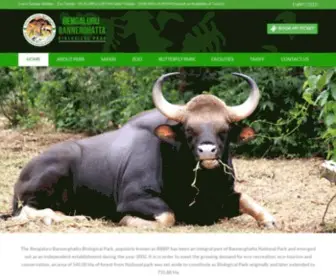 Bannerghattabiologicalpark.org(Bannerughatta Biological Park Bengaluru) Screenshot