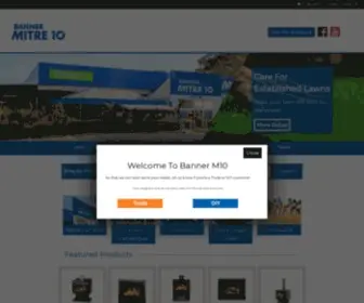 Bannerhardware.com.au(Banner Mitre 10) Screenshot