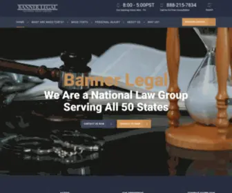 Bannerlegal.com(Helping Victims Find Justice) Screenshot