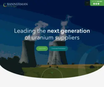 Bannermanenergy.com(Bannerman Energy) Screenshot