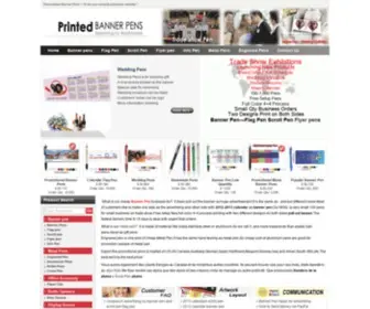 Bannerscrollflagpens.com(Promotional Banner pen US Canada Australia UK supplier) Screenshot