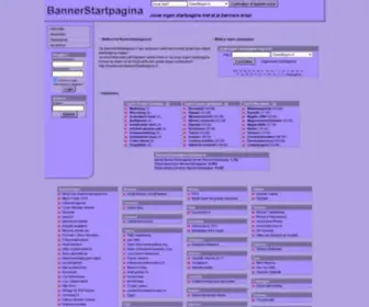 Bannerstartpagina.nl(Welkom op . Maak je eigen startpagina) Screenshot