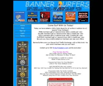 Bannersurfers.com(Hit exchange) Screenshot