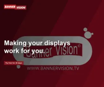 Bannervision.tv(Digital content software platform) Screenshot