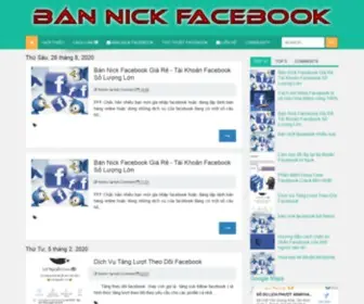 Bannickfacebook.com(Bán Nick Facebook) Screenshot