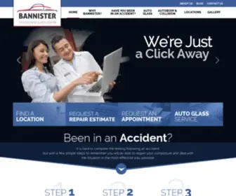 Bannisterautobody.com(Auto body repair centers for British Columbia & Alberta) Screenshot