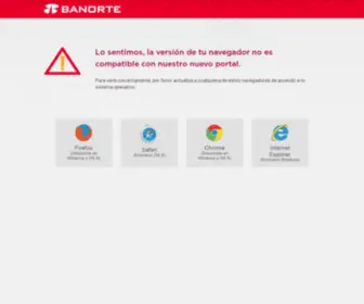 Banorte.com(El Banco Fuerte de México) Screenshot