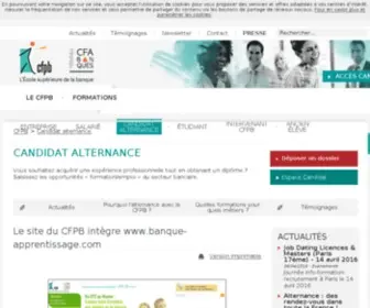 Banque-Apprentissage.com(Le site des CFA Banques) Screenshot