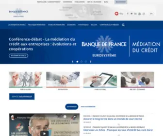 Banque-France.fr(Bienvenue sur le site de la Banque de France) Screenshot