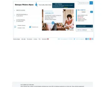 Banque-Rhone-Alpes.fr(Accédez à vos comptes et découvrez nos solutions pour vos projets) Screenshot