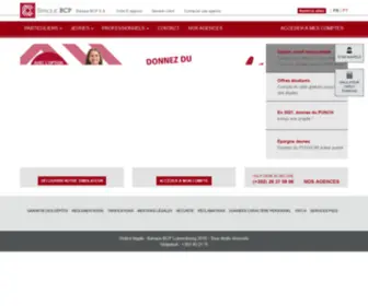 Banquebcp.lu(Banque BCP Luxembourg) Screenshot