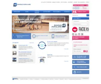 Banquepopulaire.com(Découvrez l'offre banque populaire pour les particuliers) Screenshot