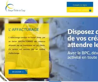 Banquepostale-Congo.com(Bienvenue) Screenshot