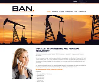 Banrecruitment.com(Specialist in Engineering and Financial Recruitment) Screenshot