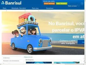 Banrisul.com.br(O banrisul é o banco do estado do rio grande do sul s.a) Screenshot
