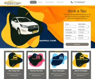 Bansalcabs.com(Outstation Taxi Service) Screenshot