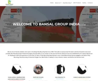 Bansalgroupindia.com(Banasl Group) Screenshot