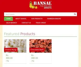 Bansalsweets.in(bansalsweets) Screenshot