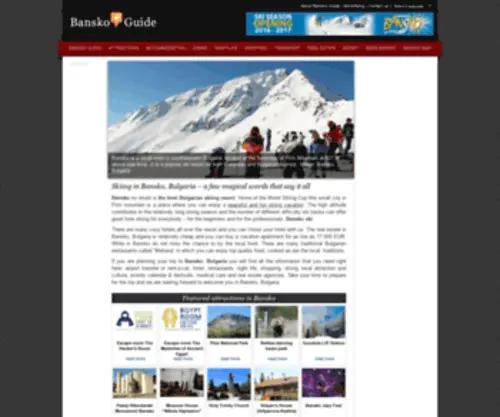 Bansko-Guide.com(Bansko Guide) Screenshot