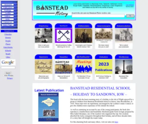 Bansteadhistory.com(Banstead History) Screenshot