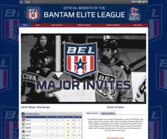 Bantamelite.com(Minnesota Bantam Elite League) Screenshot