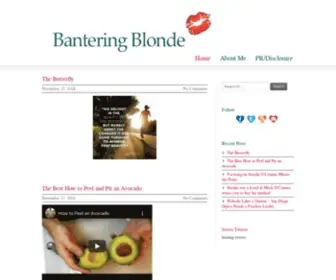 Banteringblonde.com(Bantering Blonde) Screenshot