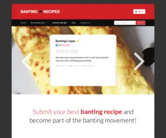 Bantingrecipe.com(Bantingrecipe) Screenshot