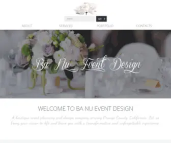 Banueventdesign.com(Ba Nu Event Design) Screenshot