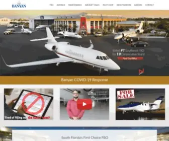 Banyanair.com(Banyan Air Service located at Fort Lauderdale Executive Airport (FXE)) Screenshot