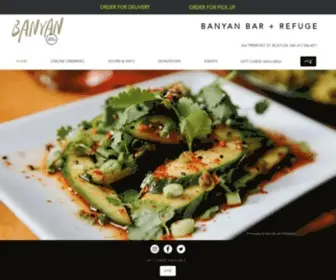Banyanboston.com(Banyan Bar & Refuge) Screenshot
