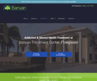 Banyanpompano.com(Drug and Alcohol Treatment Center in Florida) Screenshot