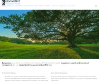 Banyantreeinvestmentgroup.com(Banyan Tree Investment Group) Screenshot