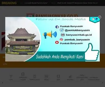 Banyuasinkab.go.id(Banyuasin Bangkit) Screenshot