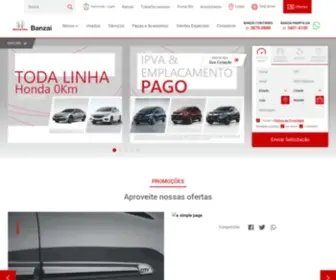 Banzaihonda.com.br(Concessionária) Screenshot