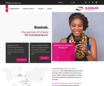 Baobabgroup.com(Microfinance & financial services in Africa & China) Screenshot