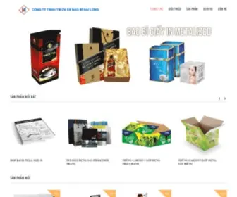 Baobihailong.com(Thùng giấy Carton) Screenshot