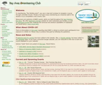 Baoc.org(The San Francisco Bay Area Orienteering Club) Screenshot