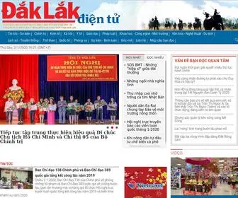 Baodaklak.vn(Báo Đắk Lắk điện tử Trang chủ) Screenshot