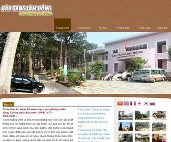 Baotanglamdong.com.vn(Bảo tàng Lâm Đồng) Screenshot