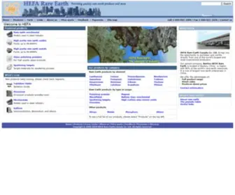 Baotou-Rareearth.com(HEFA Rare Earth Canada Ltd) Screenshot