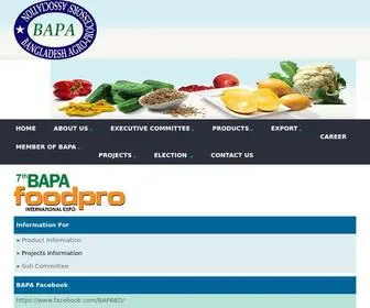 Bapabd.org(BANGLADESH AGRO) Screenshot