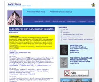 Bapepam.go.id(Indonesia) Screenshot