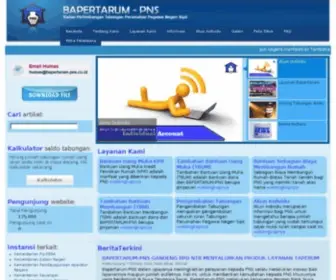 Bapertarum-PNS.co.id(Website Resmi Bapertarum PNS) Screenshot