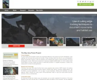 Bapp.org(Bay Area Puma Project) Screenshot